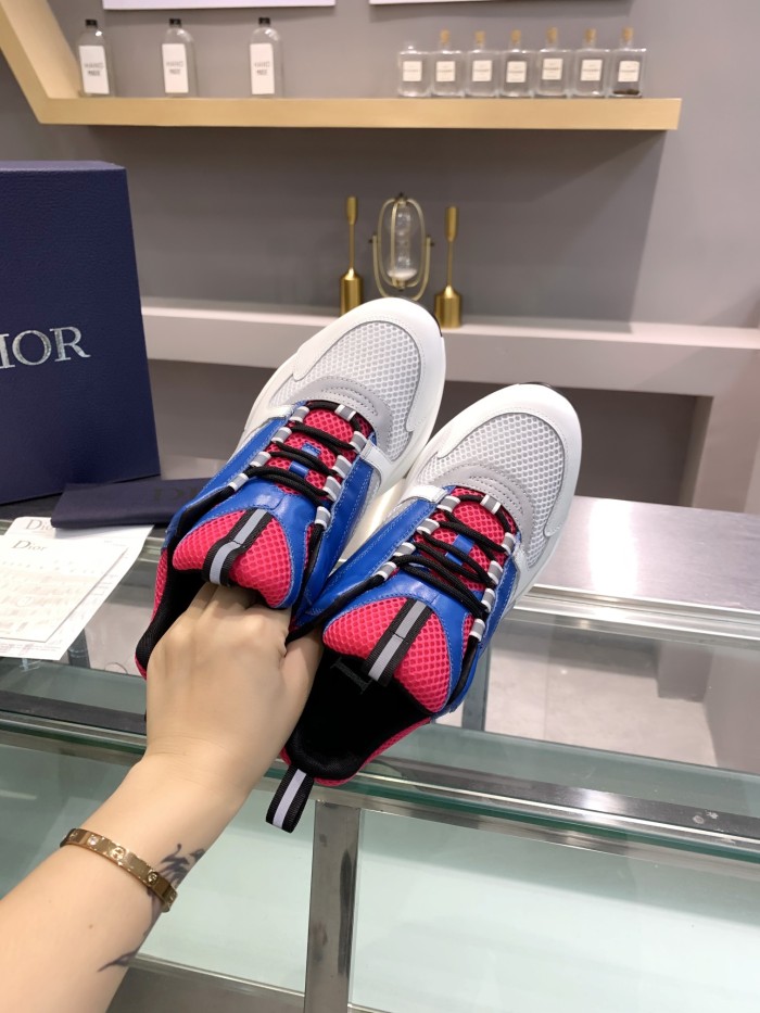 Dior Womens Shoes Sneakers Luxury Brand B22 Sneakers with Original Box Unisex Design