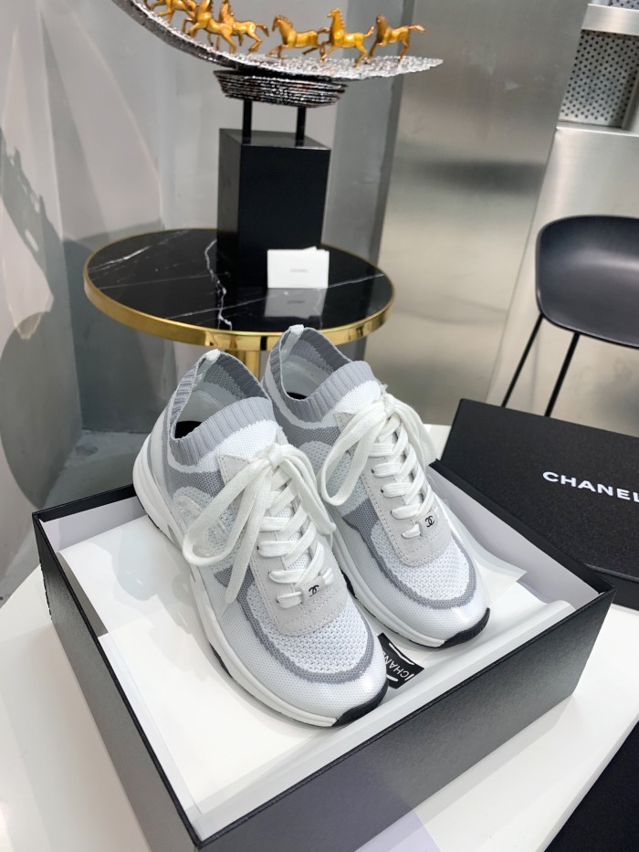 Chanel Mens Shoes Sneakers Luxury Brand Sports Shoes Breathable Design with Original Box