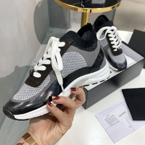 Chanel Mens Shoes Sneakers Luxury Brand Sports Shoes Breathable Design with Original Box