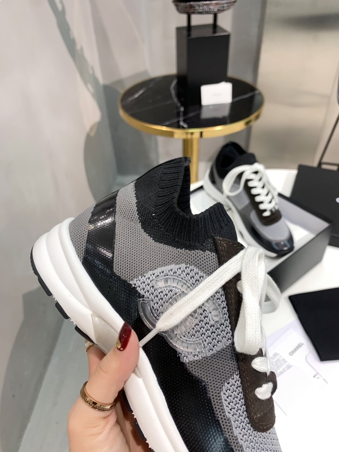 Chanel Mens Shoes Sneakers Luxury Brand Sports Shoes Breathable Design with Original Box