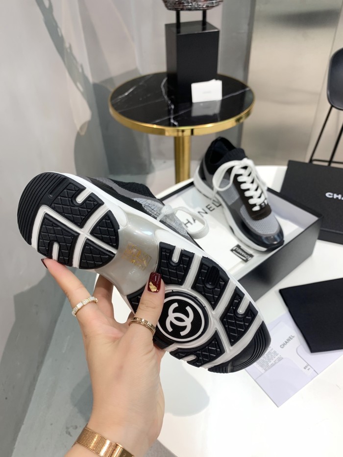 Chanel Mens Shoes Sneakers Luxury Brand Sports Shoes Breathable Design with Original Box