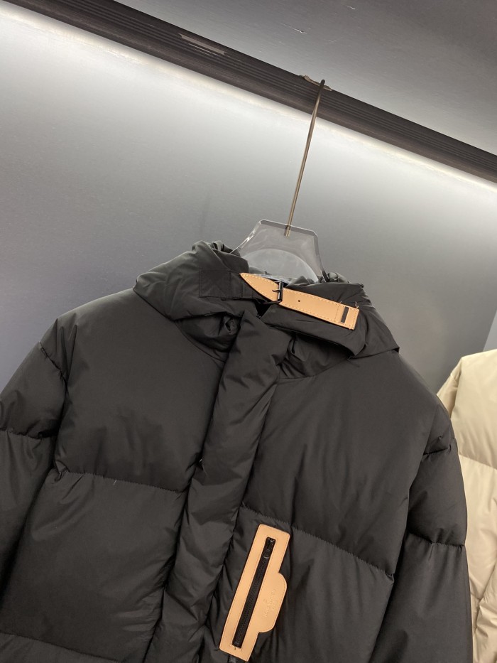 Louis Vuitton Design Mens Womens Winter Windprood Down Jackets Keep Warm 90% White Duck Down DOWNFILLED HOODY BLOUSON 1A5CH0