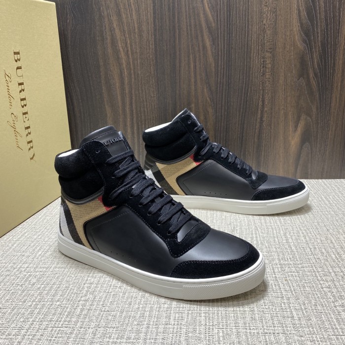Burberry Men Shoes Sneakers Luxury Brand Leather, Suede and House Check Sneakers with Original Box 80241251