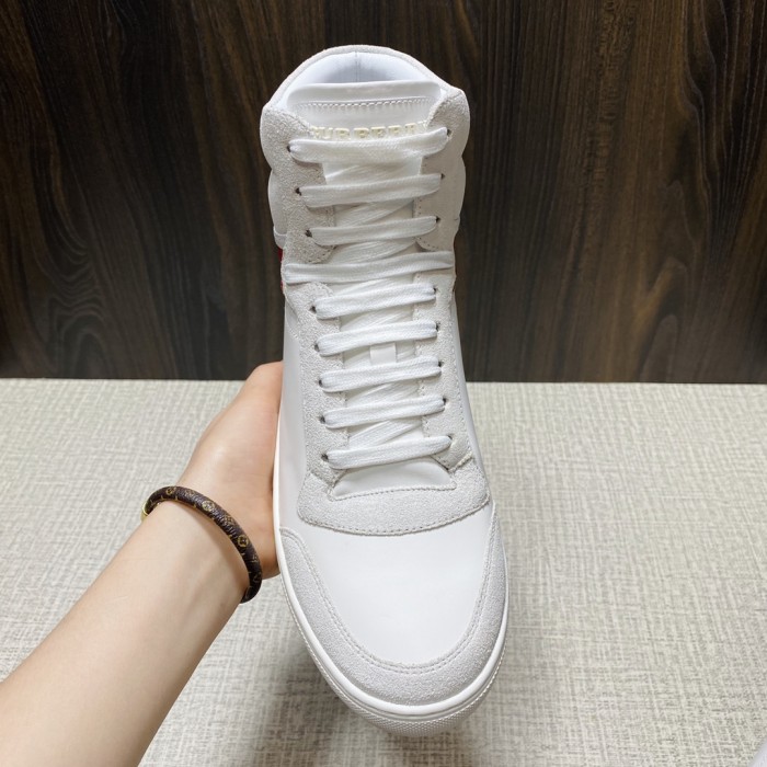 Burberry Men Shoes Sneakers Luxury Brand Leather, Suede and House Check Sneakers with Original Box 80241251