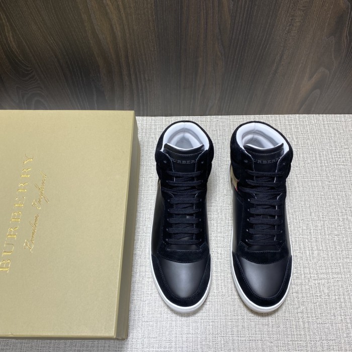 Burberry Men Shoes Sneakers Luxury Brand Leather, Suede and House Check Sneakers with Original Box 80241251