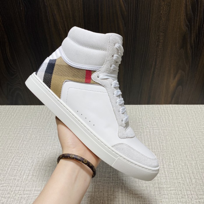 Burberry Men Shoes Sneakers Luxury Brand Leather, Suede and House Check Sneakers with Original Box 80241251