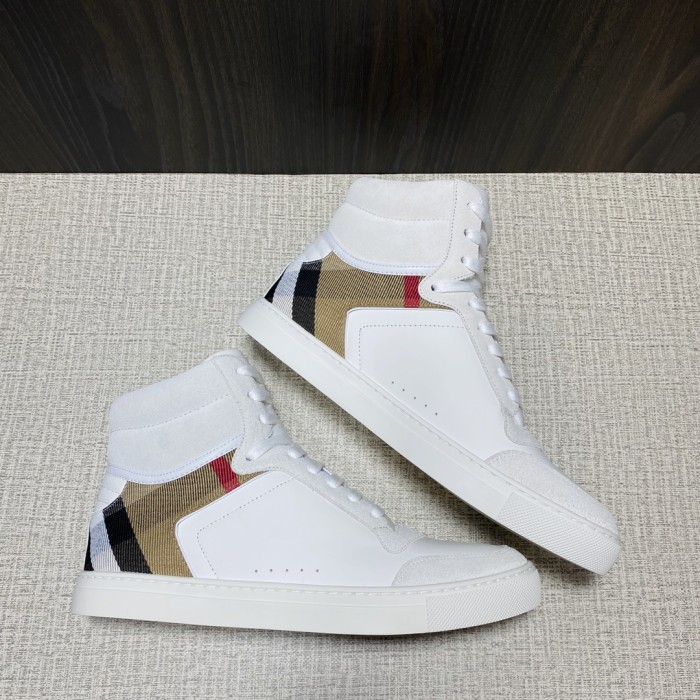 Burberry Men Shoes Sneakers Luxury Brand Leather, Suede and House Check Sneakers with Original Box 80241251