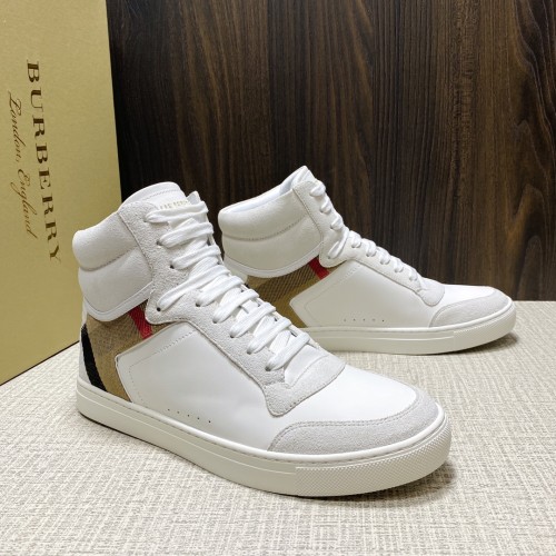 Burberry Men Shoes Sneakers Luxury Brand Leather, Suede and House Check Sneakers with Original Box 80241251