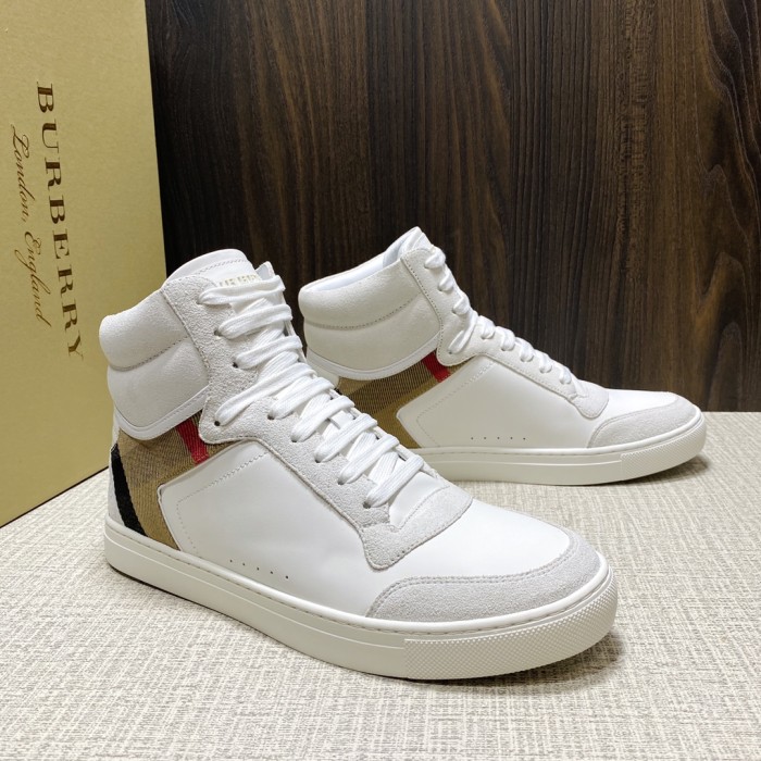 Burberry Men Shoes Sneakers Luxury Brand Leather, Suede and House Check Sneakers with Original Box 80241251
