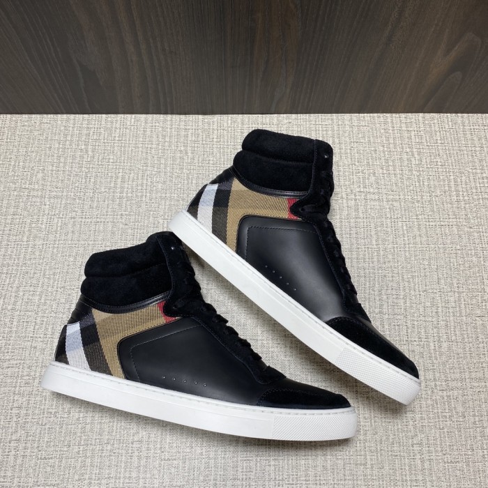 Burberry Men Shoes Sneakers Luxury Brand Leather, Suede and House Check Sneakers with Original Box 80241251