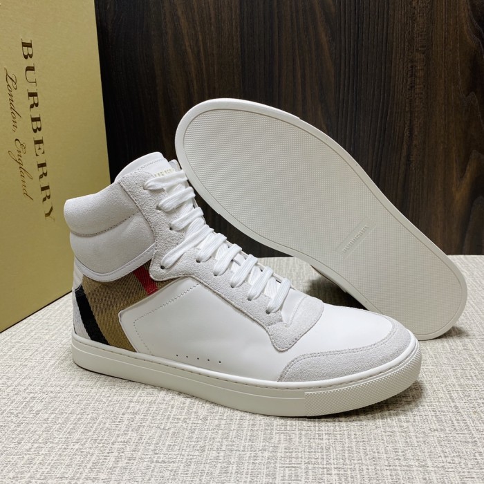 Burberry Men Shoes Sneakers Luxury Brand Leather, Suede and House Check Sneakers with Original Box 80241251
