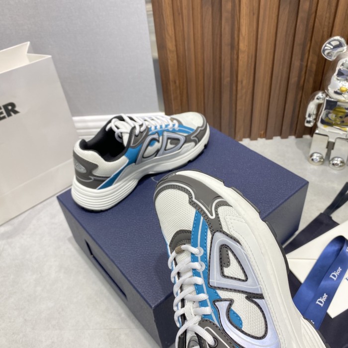 Dior Womens Shoes Sneakers Luxury Brand B30 SNEAKER Technical Fabric Unisex Design with Original Box