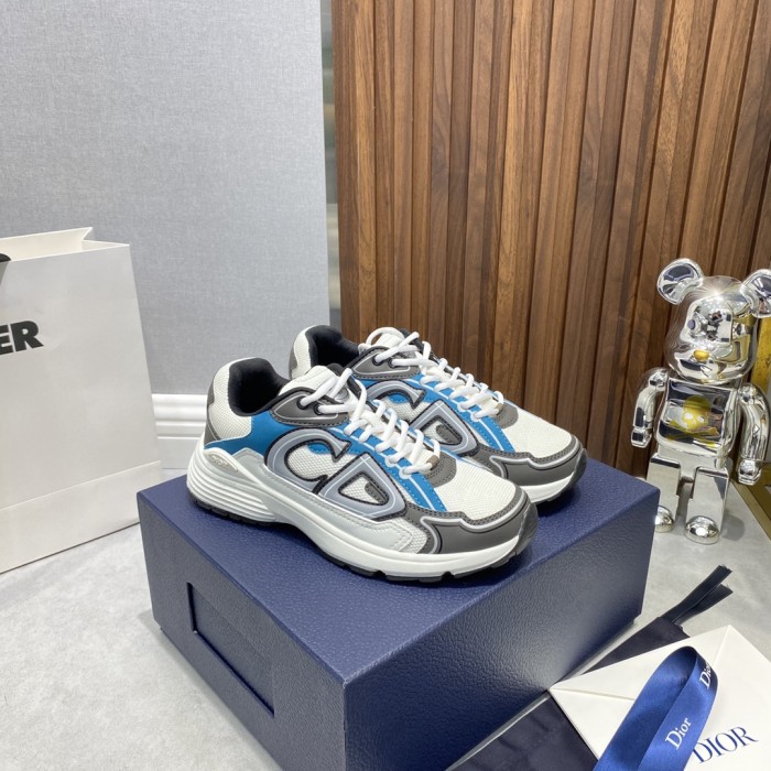 Dior Womens Shoes Sneakers Luxury Brand B30 SNEAKER Technical Fabric Unisex Design with Original Box
