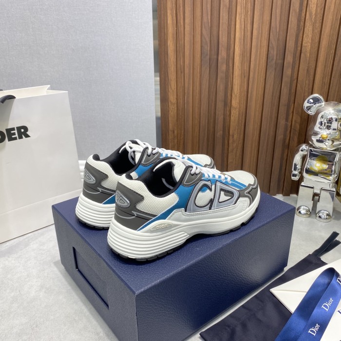 Dior Womens Shoes Sneakers Luxury Brand B30 SNEAKER Technical Fabric Unisex Design with Original Box