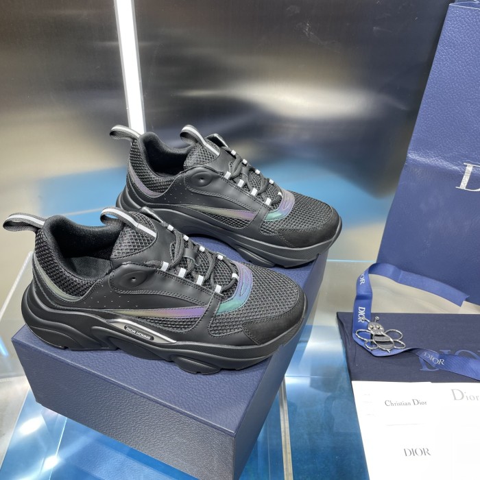 Dior Womens Shoes Sneakers Luxury Brand B22 Sneakers with Original Box Unisex Design