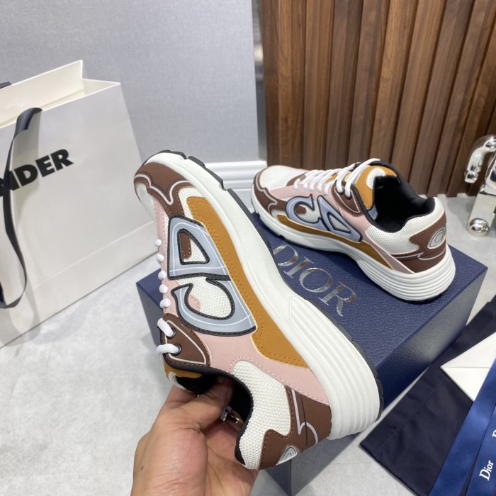 Dior Womens Shoes Sneakers Luxury Brand B30 SNEAKER Technical Fabric Unisex Design with Original Box