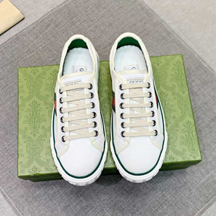 Gucci Mens Shoes Sneakers Luxury Brand Men's Gucci Tennis 1977 sneaker ‎663257 2UX10 9070 with Original Box