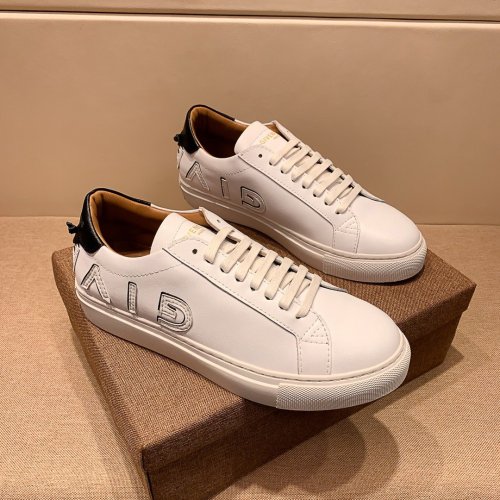 Givenchy Men Shoes Fashion Type Luxury Brand GIVENCHY SNEAKERS IN LEATHER WITH LATEX BAND with Original Box