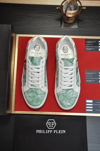 Philipp Plein Men Shoes Sneakers Low Top Sneaker Fashion Design Luxury Brand with Original Box