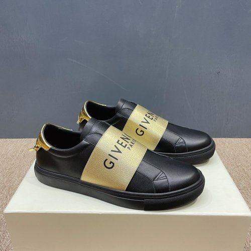 Givenchy Men Shoes Fashion Type Luxury Brand GIVENCHY SNEAKERS IN LEATHER WITH LATEX BAND with Original Box