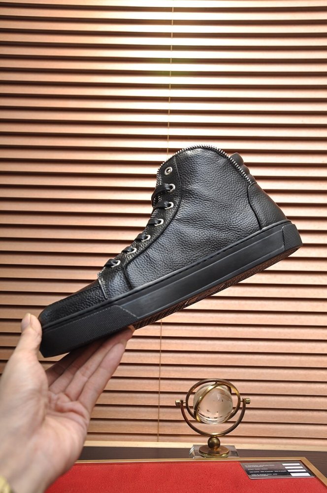 Philipp Plein Men Shoes Sneakers High Top Sneaker Fashion Design Luxury Brand Ankle Boots with Original Box