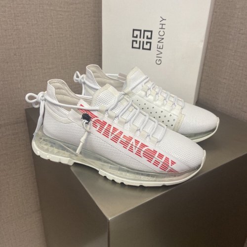 Givenchy Men Shoes Fashion Type Luxury Brand GIVENCHY SNEAKERS IN LEATHER WITH LATEX BAND with Original Box