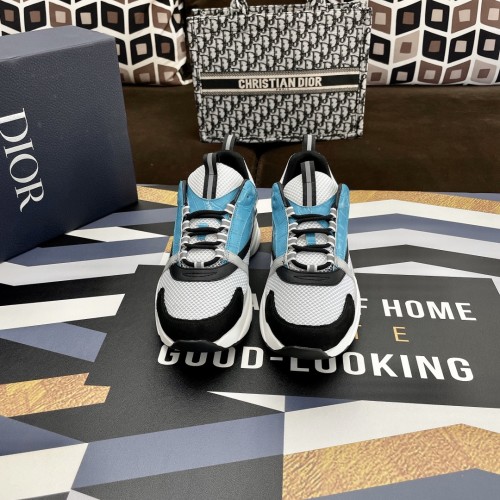 Dior Womens Shoes Sneakers Luxury Brand B22 Sneakers with Original Box Unisex Design