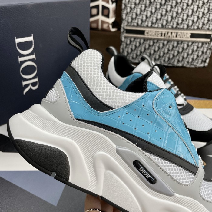 Dior Mens Shoes Sneakers Luxury Brand Breathable Design B22 SNEAKER with Original Box