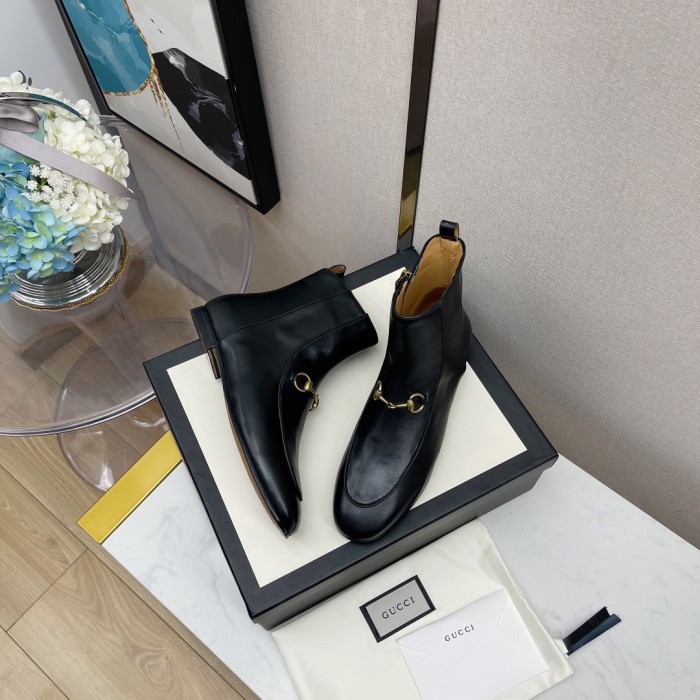 Gucci Women Shoes Boots Luxury Brand Fashion Women's ankle boot with Original Box