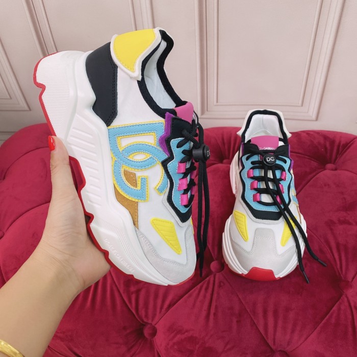 Dolce&Gabbana Womens Shoes Sneakers Fashion Type Luxury Brand Mixed-materials Daymaster sneakers with Original Box