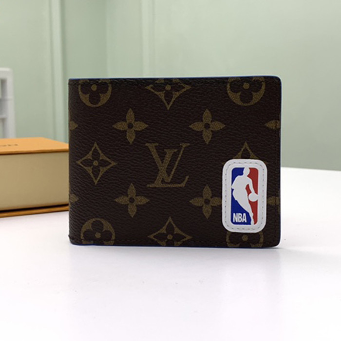 Louis Vuitton Mens Womens Wallets Purse Luxury Brand Designer LVXNBA MULTIPLE WALLET M80105 Monogram coated canvas with Original Box