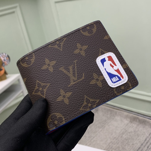 Louis Vuitton Mens Womens Wallets Purse Luxury Brand Designer LVXNBA MULTIPLE WALLET M80105 Monogram coated canvas with Original Box