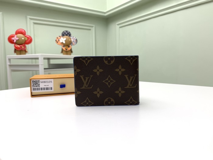 Louis Vuitton Mens Womens Wallets Purse Luxury Brand Designer LVXNBA MULTIPLE WALLET M80105 Monogram coated canvas with Original Box