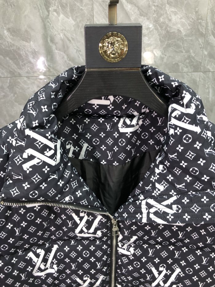 Louis Vuitton Design Mens Womens Winter Windprood Down Jackets Keep Warm 90% White Duck Down