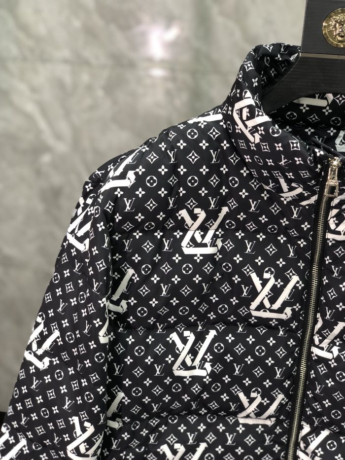 Louis Vuitton Design Mens Womens Winter Windprood Down Jackets Keep Warm 90% White Duck Down