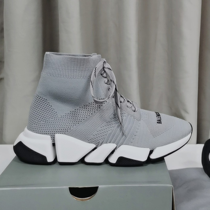 Balenciaga Men Shoes Sneakers Breathable Design Luxury Brand MEN'S SPEED 2.0 SNEAKER IN BLACK with Original Box Speed Sneakers
