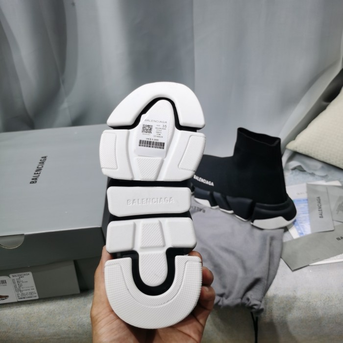 Balenciaga Men Shoes Sneakers Breathable Design Luxury Brand MEN'S SPEED 2.0 SNEAKER IN BLACK with Original Box Speed Sneakers