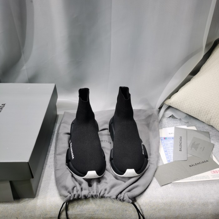 Balenciaga Men Shoes Sneakers Breathable Design Luxury Brand MEN'S SPEED 2.0 SNEAKER IN BLACK with Original Box Speed Sneakers