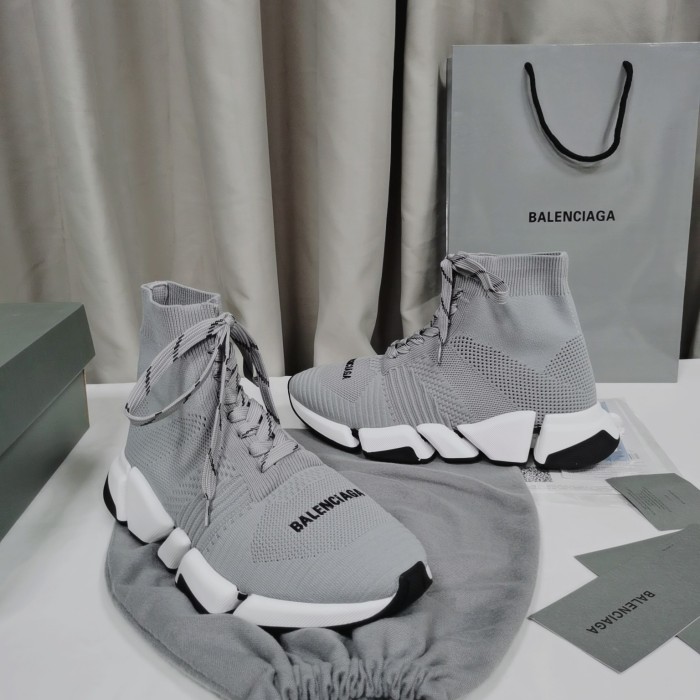 Balenciaga Men Shoes Sneakers Breathable Design Luxury Brand MEN'S SPEED 2.0 SNEAKER IN BLACK with Original Box Speed Sneakers