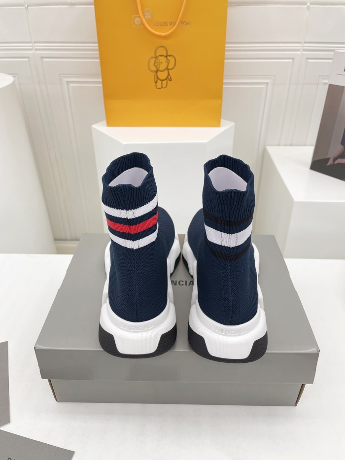 Balenciaga Men Shoes Sneakers Breathable Design Luxury Brand MEN'S SPEED 2.0 SNEAKER IN BLACK with Original Box Speed Sneakers