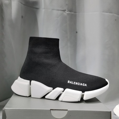 Balenciaga Men Shoes Sneakers Breathable Design Luxury Brand MEN'S SPEED 2.0 SNEAKER IN BLACK with Original Box Speed Sneakers