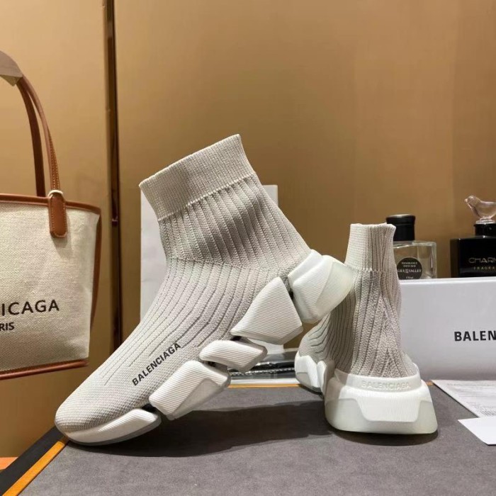 Balenciaga Men Shoes Sneakers Breathable Design Luxury Brand MEN'S SPEED 2.0 SNEAKER IN BLACK with Original Box Speed Sneakers