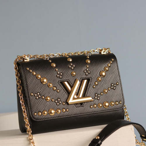 Louis Vuitton Womens Bags Shoulder Messenger Bags Luxury Brand TWIST MM Epi grained cowhide leather M50306