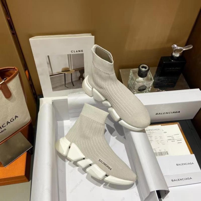 Balenciaga Men Shoes Sneakers Breathable Design Luxury Brand MEN'S SPEED 2.0 SNEAKER IN BLACK with Original Box Speed Sneakers