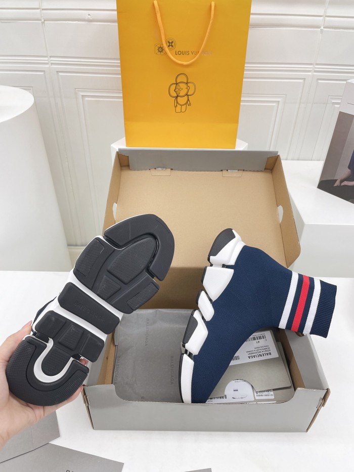Balenciaga Men Shoes Sneakers Breathable Design Luxury Brand MEN'S SPEED 2.0 SNEAKER IN BLACK with Original Box Speed Sneakers