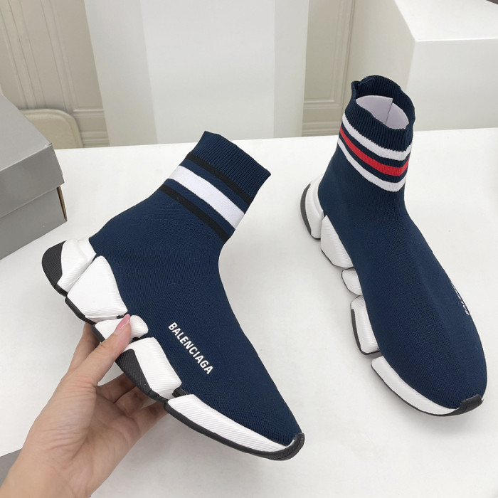 Balenciaga Men Shoes Sneakers Breathable Design Luxury Brand MEN'S SPEED 2.0 SNEAKER IN BLACK with Original Box Speed Sneakers