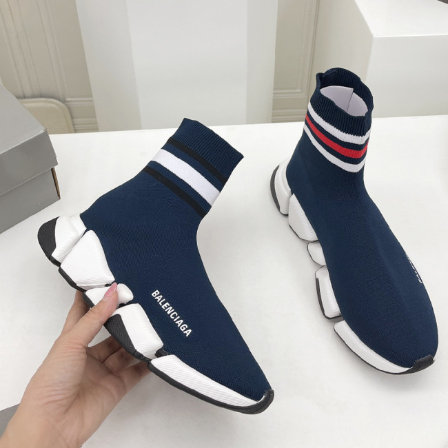 Balenciaga Men Shoes Sneakers Breathable Design Luxury Brand MEN'S SPEED 2.0 SNEAKER IN BLACK with Original Box Speed Sneakers