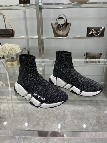 Balenciaga Womens Shoes Breathable Luxury Brand Fashion WOMEN'S SPEED SNEAKER 2.0 with Original Box Speed Sneakers