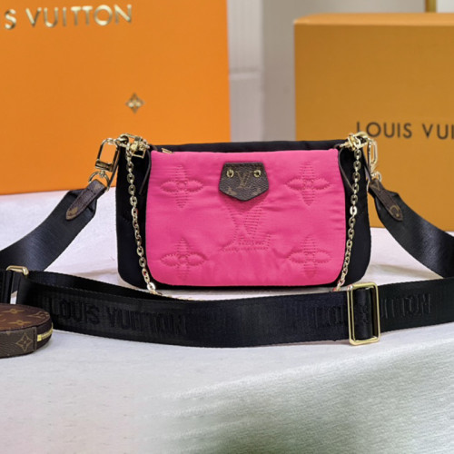 Louis Vuitton Womens Bags Clutch Wallets Luxury Brand Fashion Shoulder Bags Multi POCHETTE M57899 Monogram coated canvas with Original Box