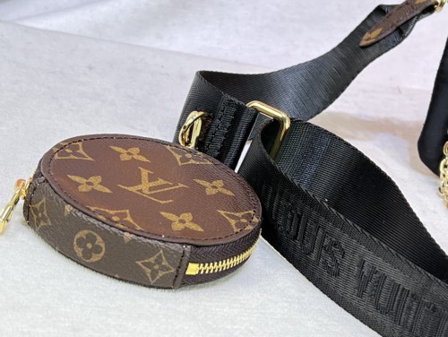 Louis Vuitton Womens Bags Clutch Wallets Luxury Brand Fashion Shoulder Bags Multi POCHETTE M57899 Monogram coated canvas with Original Box